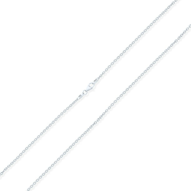Sterling 20in Silver 1mm Round Cable Necklace Chain 
